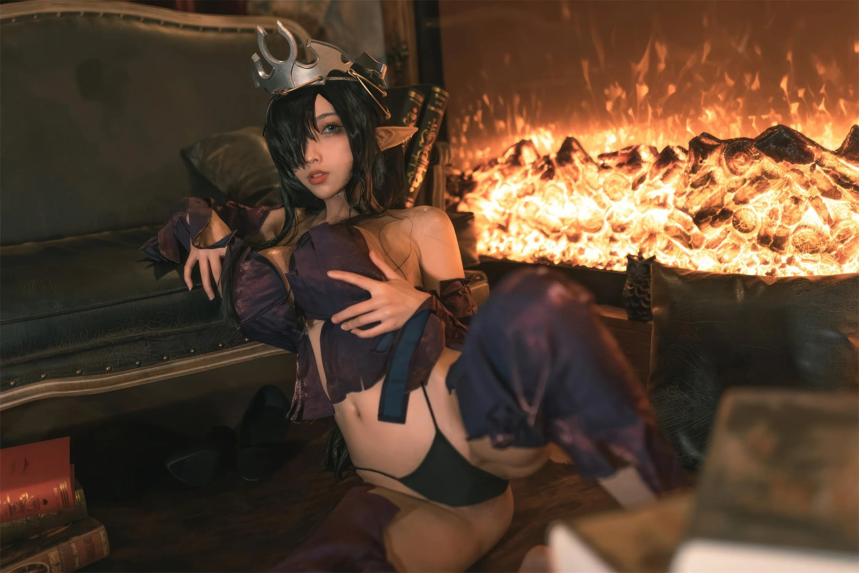 杏仁曲奇 – NO.12 黑兽 精灵女王 [60P]插图6